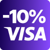 Black friday Visa 10% sticker